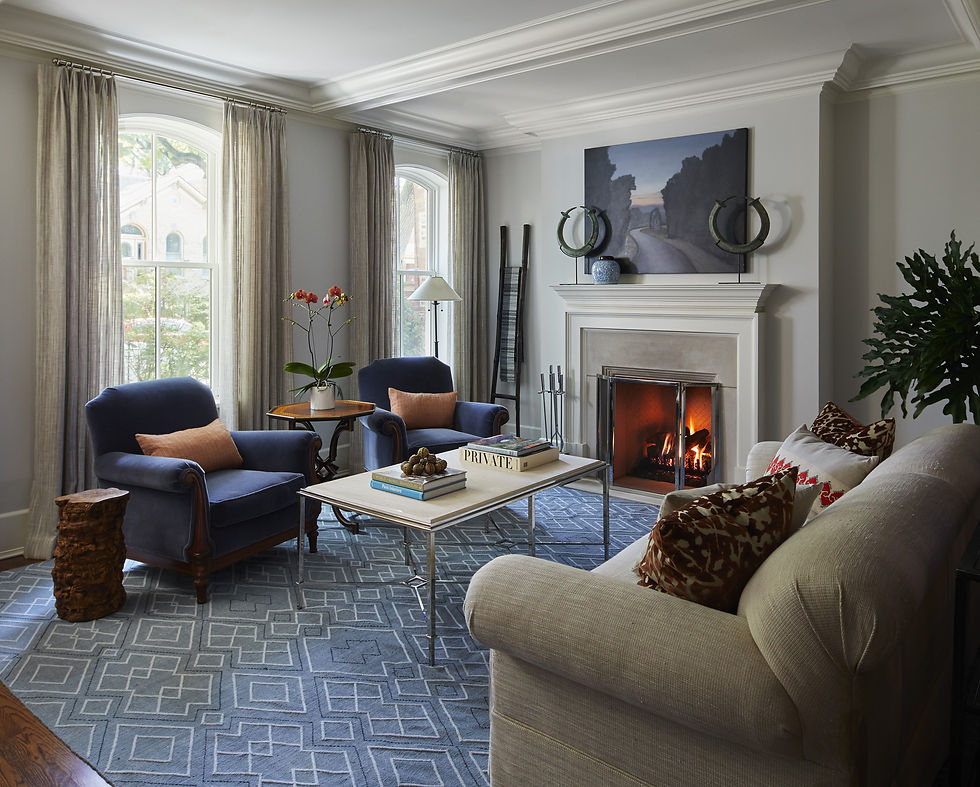 Finished living room / Photo: Nathan Kirkman