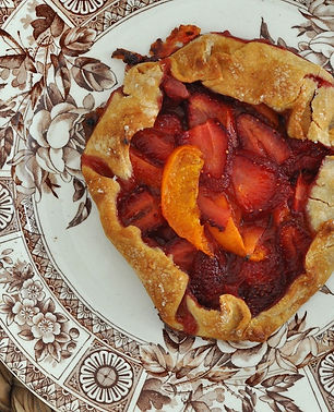 On the Menu: Apricot & Strawberry Galette