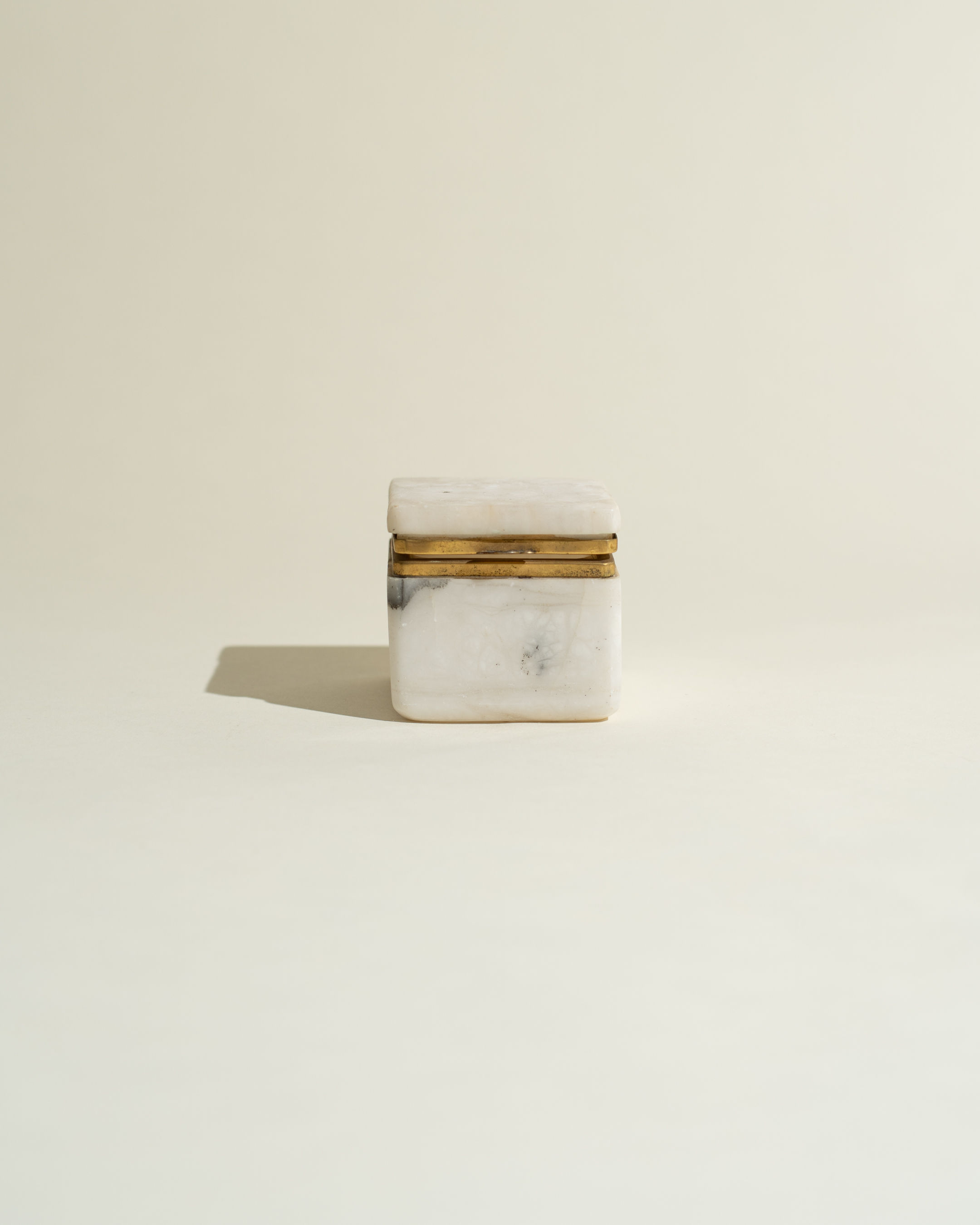 Marble + Brass Keepsake Box