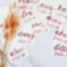 watercolor table labels