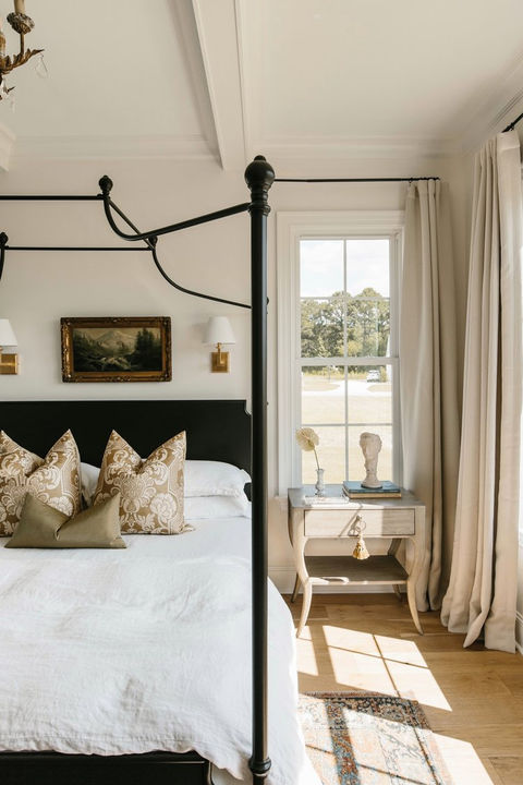 Carley summers interior design portfolio image in a primary bedroom