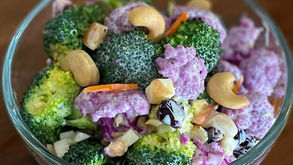 Broccoli and Cauliflower Salad