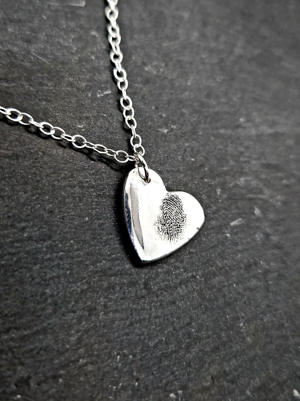 Mother's Day Fingerprint Necklace at The Cwtch