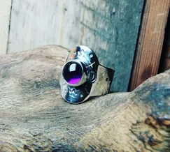 amethyst celestial ring