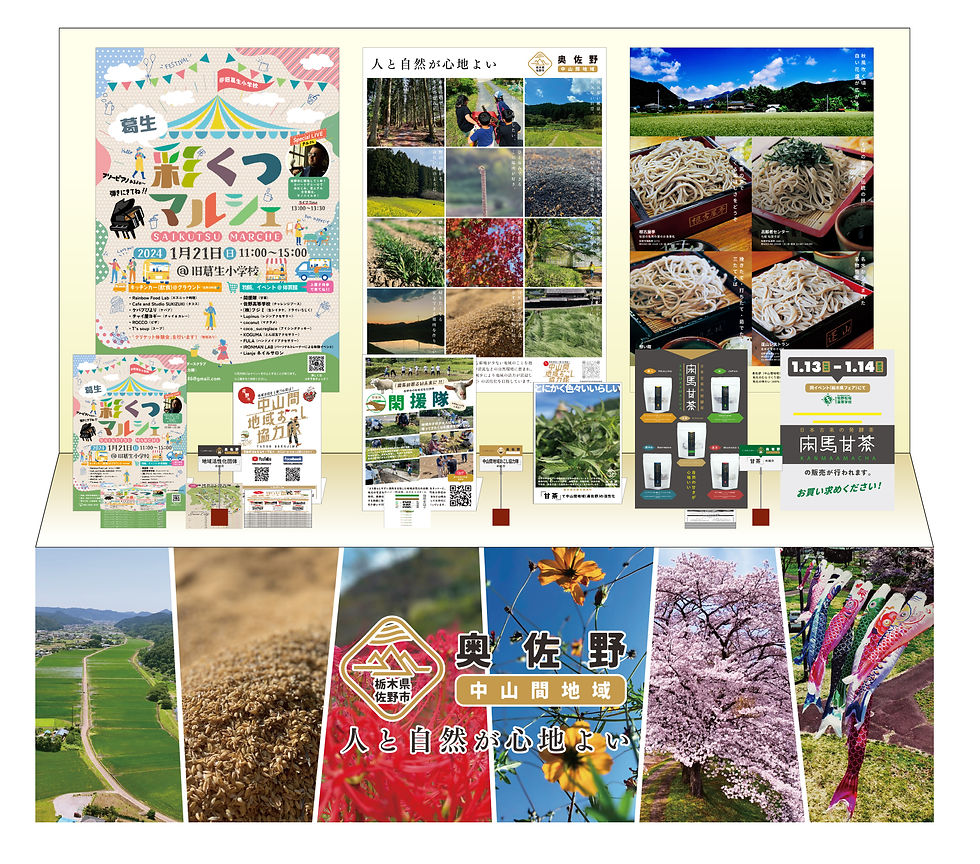 栃木県佐野市「中山間地域」PRブース