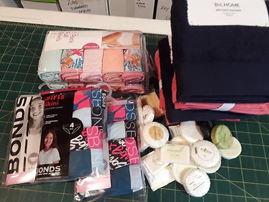 Items donated to Days for Girls