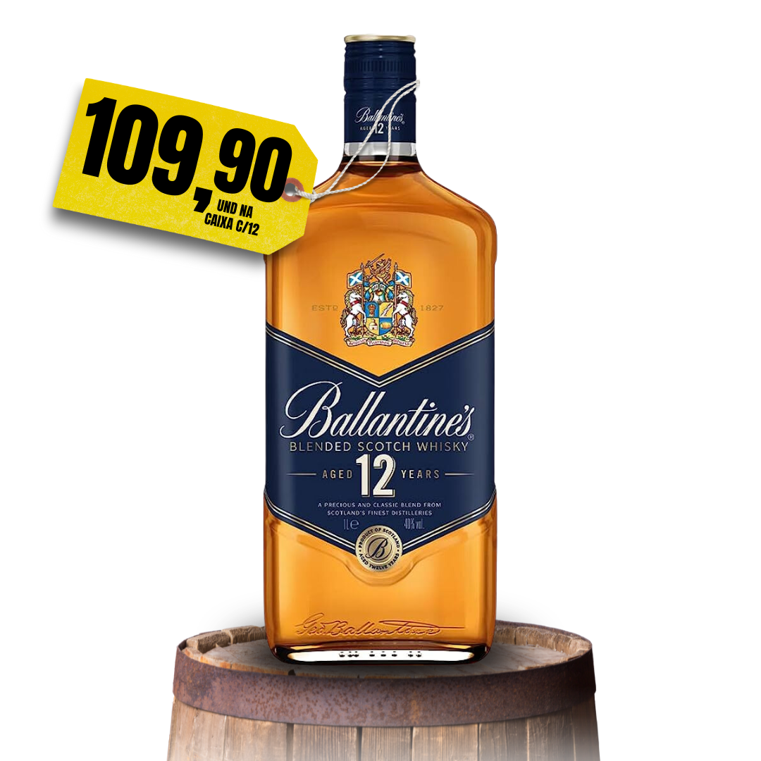 Ballantine's 12 anos - caixa com 12 und