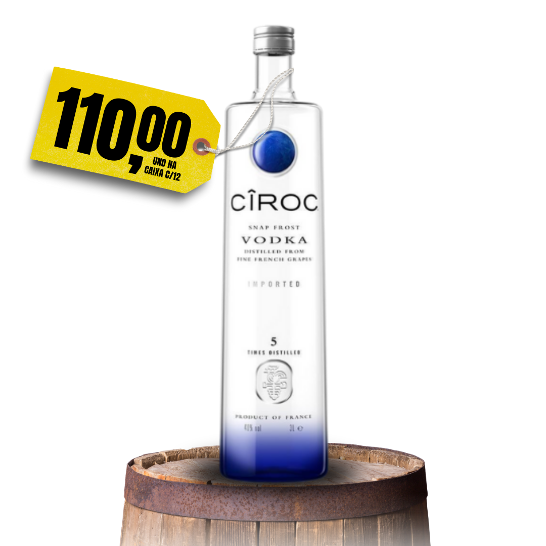 Vodka Ciroc Tradicional - caixa com 12 und
