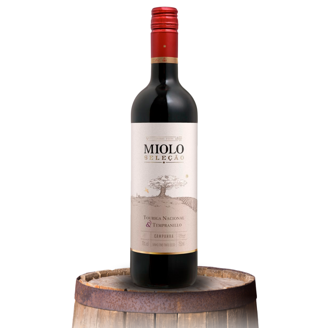 Vinho miolo seleção touriga nacional & tempranillo