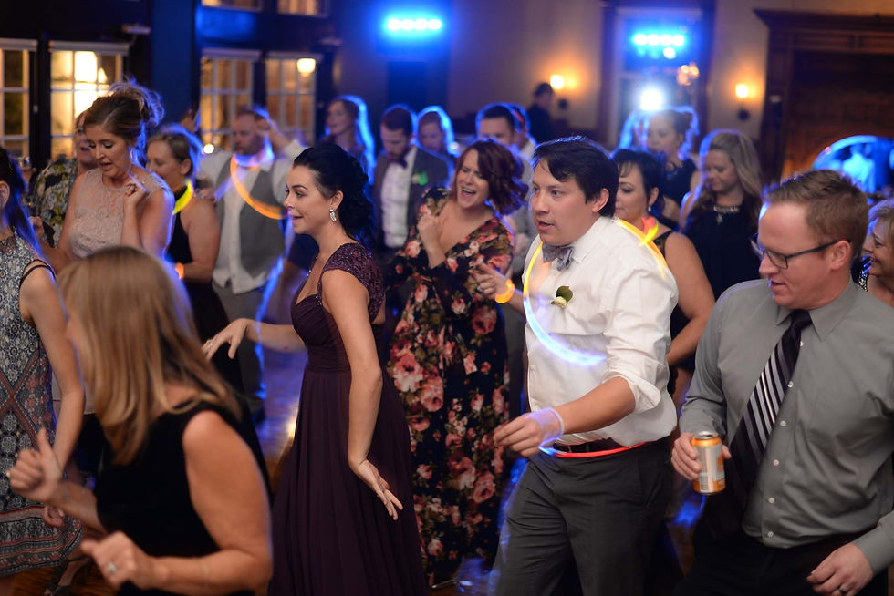 Glow Sticks Wedding Reception Dance Floor
