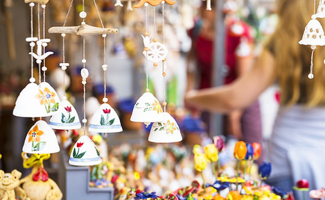 Colorful Market Stalls