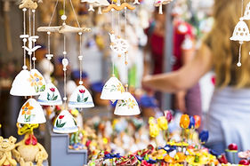Colorful Market Stalls