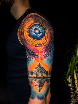 Tatuaj portret color realizat de către Cătălin Soare, artist la SunTattoo Cluj-Napoca
