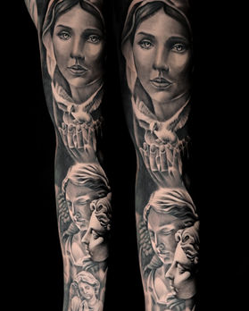 Tatuaj portret realizat de către Cătălin Soare, artist la SunTattoo Cluj-Napoca