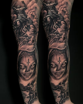 Tatuaj portret realizat de către Cătălin Soare, artist la SunTattoo Cluj-Napoca