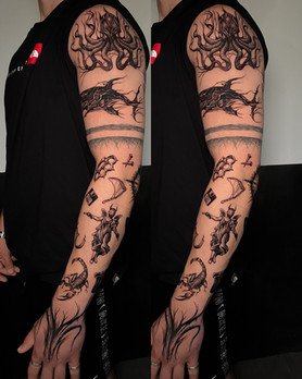 Tatuaj braț realizat de către Cătălin Soare, artist la SunTattoo Cluj-Napoca