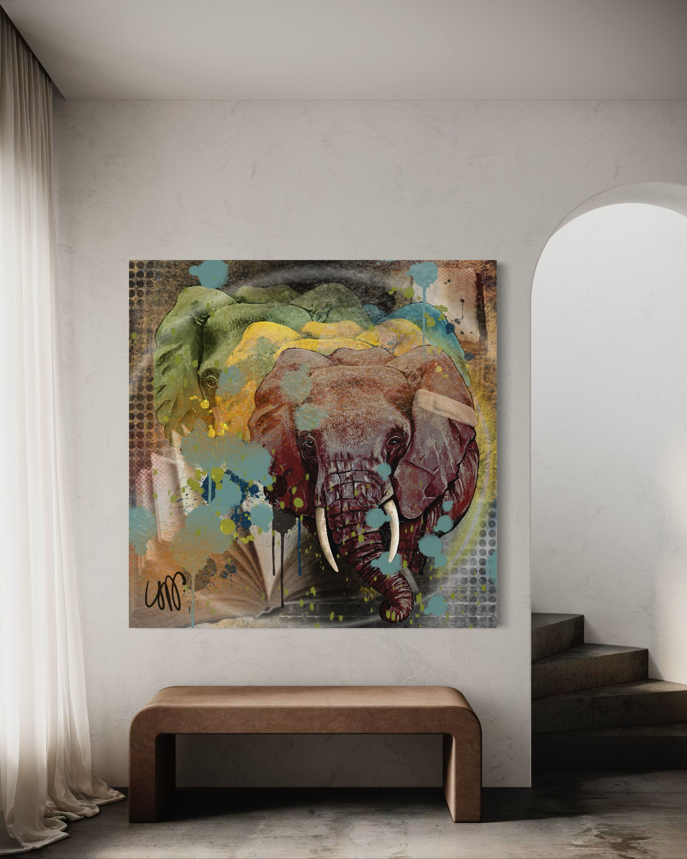 Résilience - Impression sur Alu Dibond, encadrée 110x110 cm