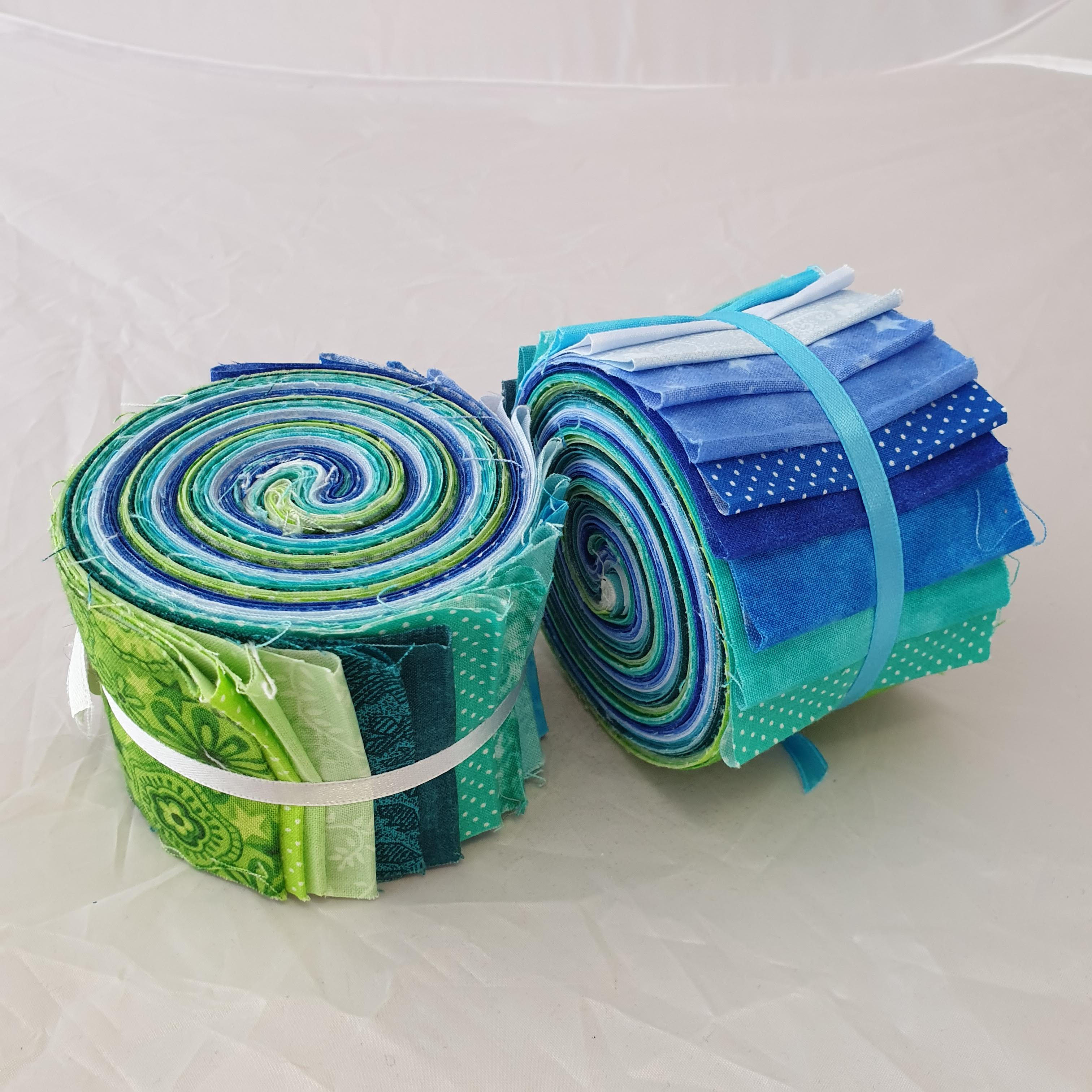 Jelly Roll imprimé bleu / turquoise