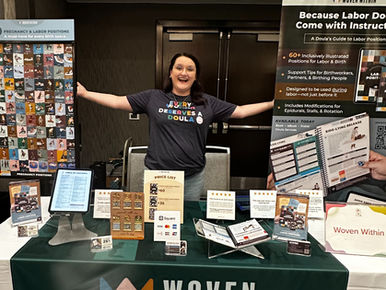 Cheyenne at her booth at the expo