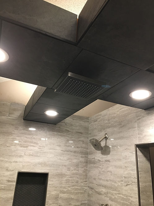Master shower