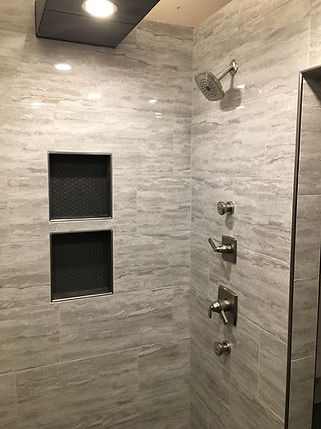 Master shower