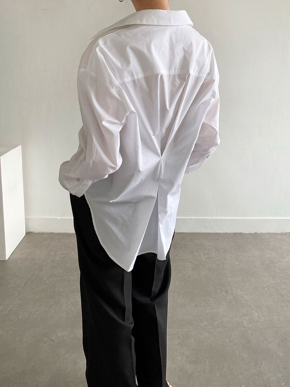 섬네일: [2color] 와이셔츠 언발셔츠 하객룩 루즈핏 셔츠