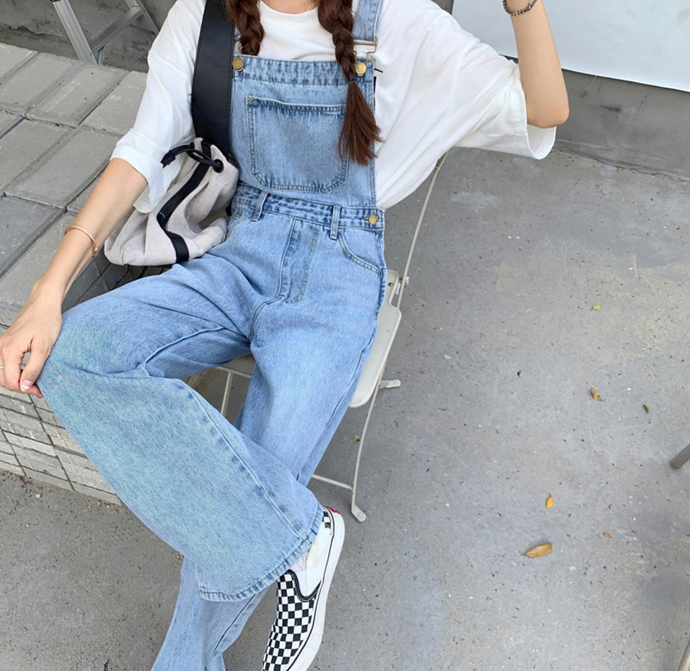 섬네일: [일자핏] 트임 멜빵바지