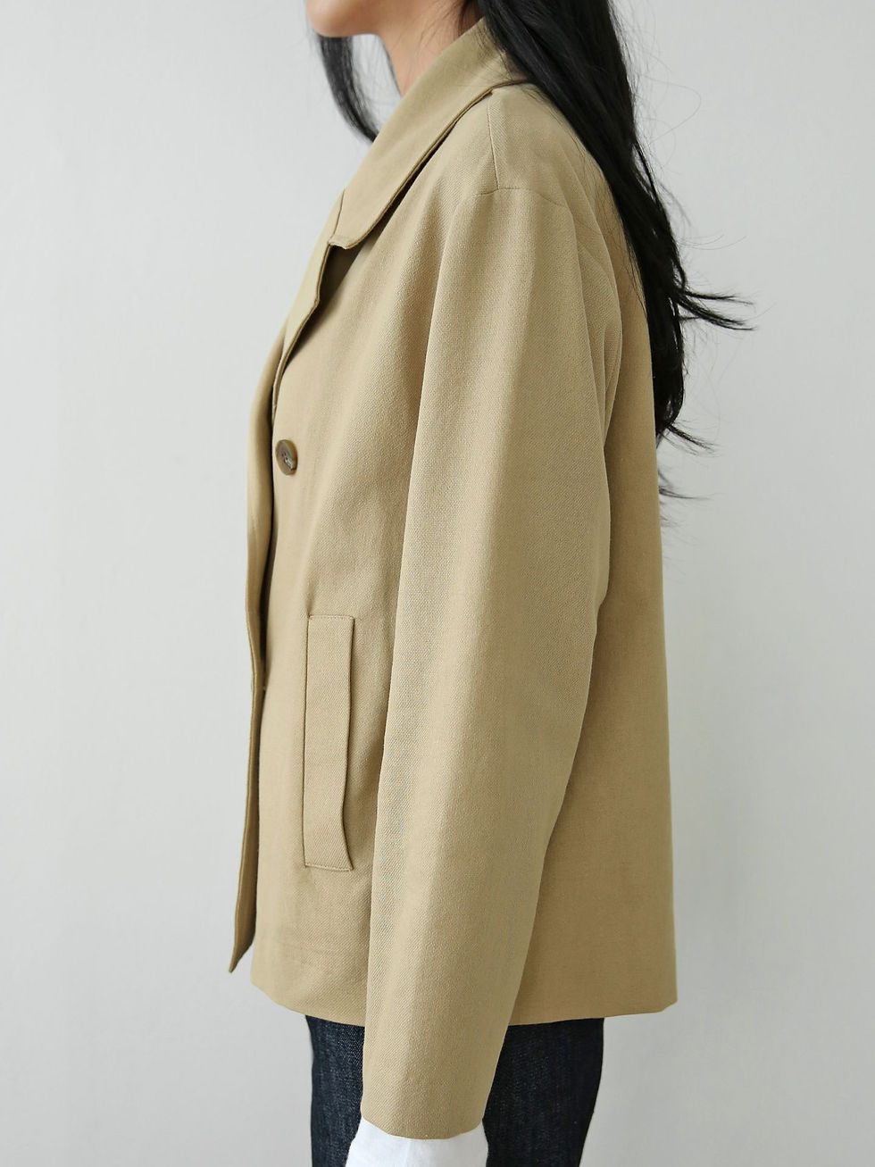 섬네일: [2color] 숏 트렌치 가을 엘린 자켓 야상