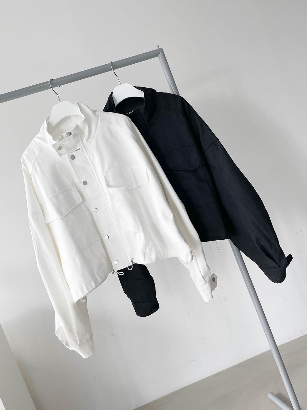 섬네일: [2color] 숏 야상 밑단 스트링 숏 자켓