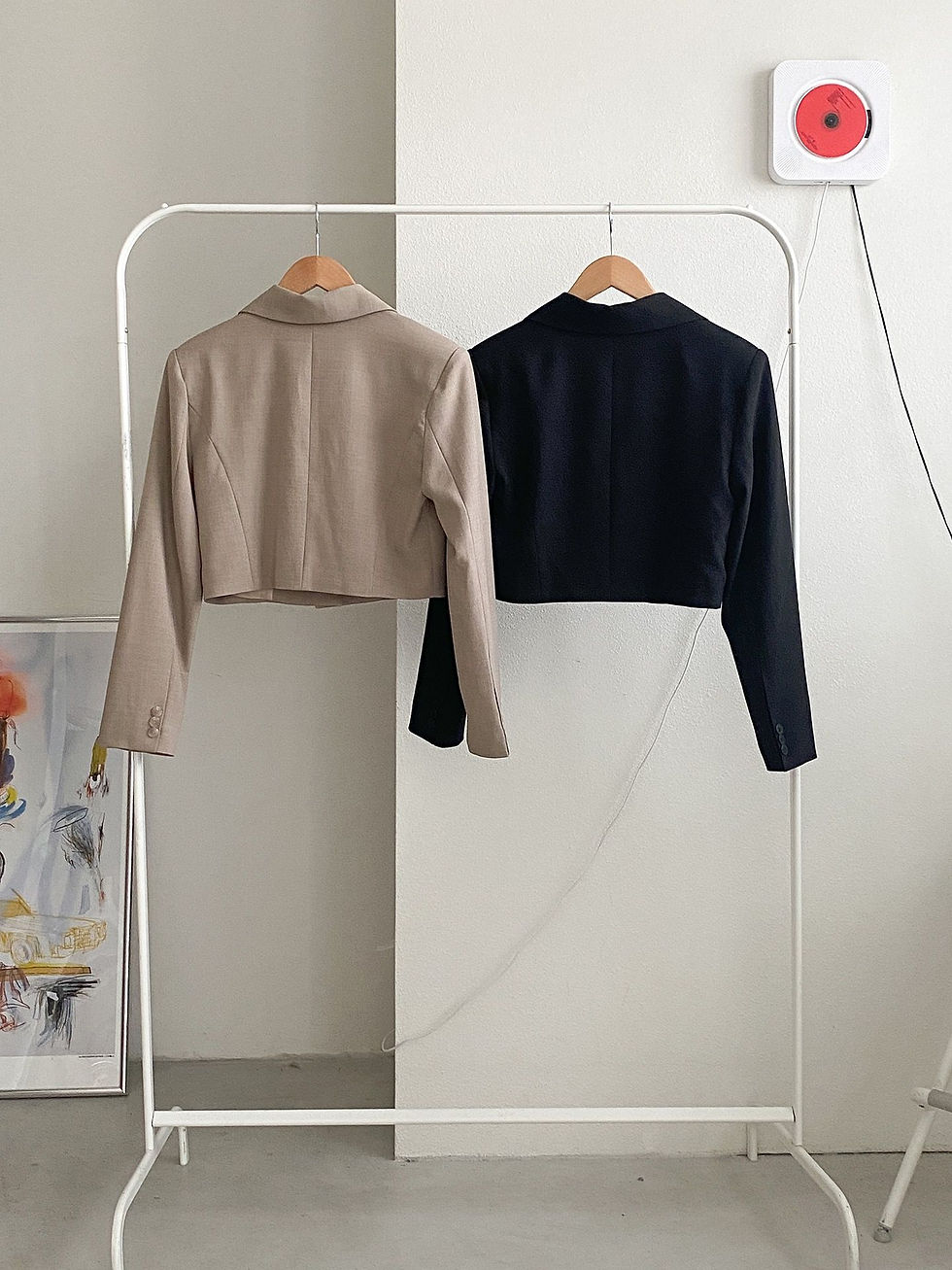 섬네일: [2color] 숏 자켓 크롭 자켓 투 버튼