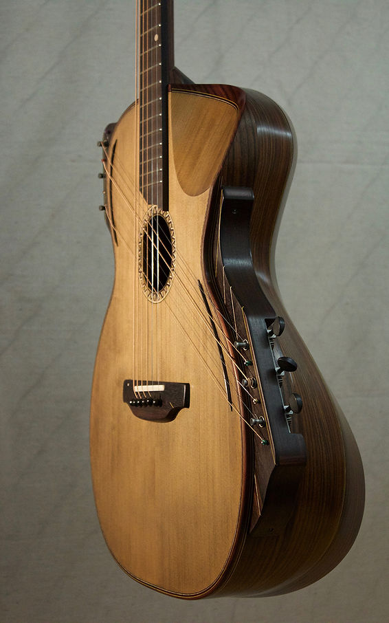 Raga, acoustic bowl-back guitar by Thierry André
