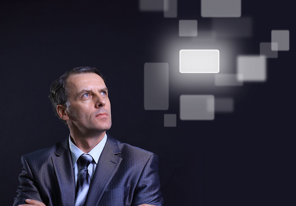 Businessman Thinking Abstract
