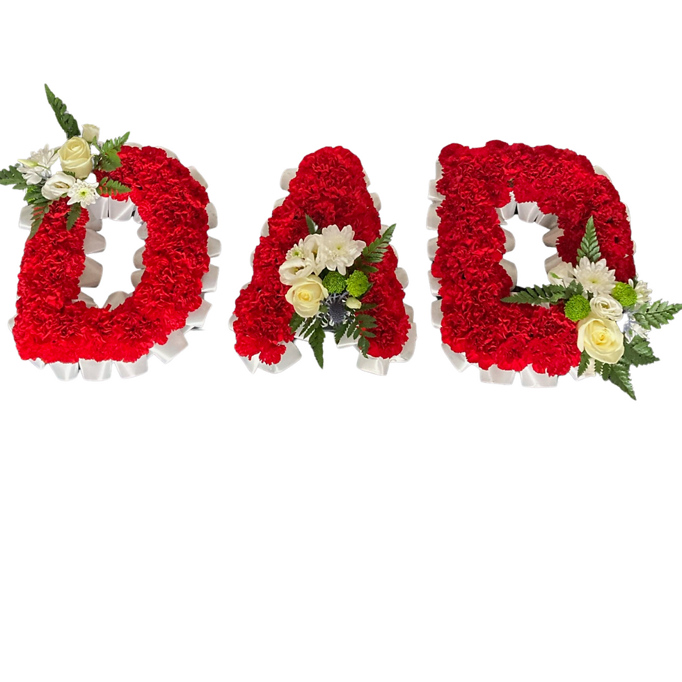 DAD using Carnations