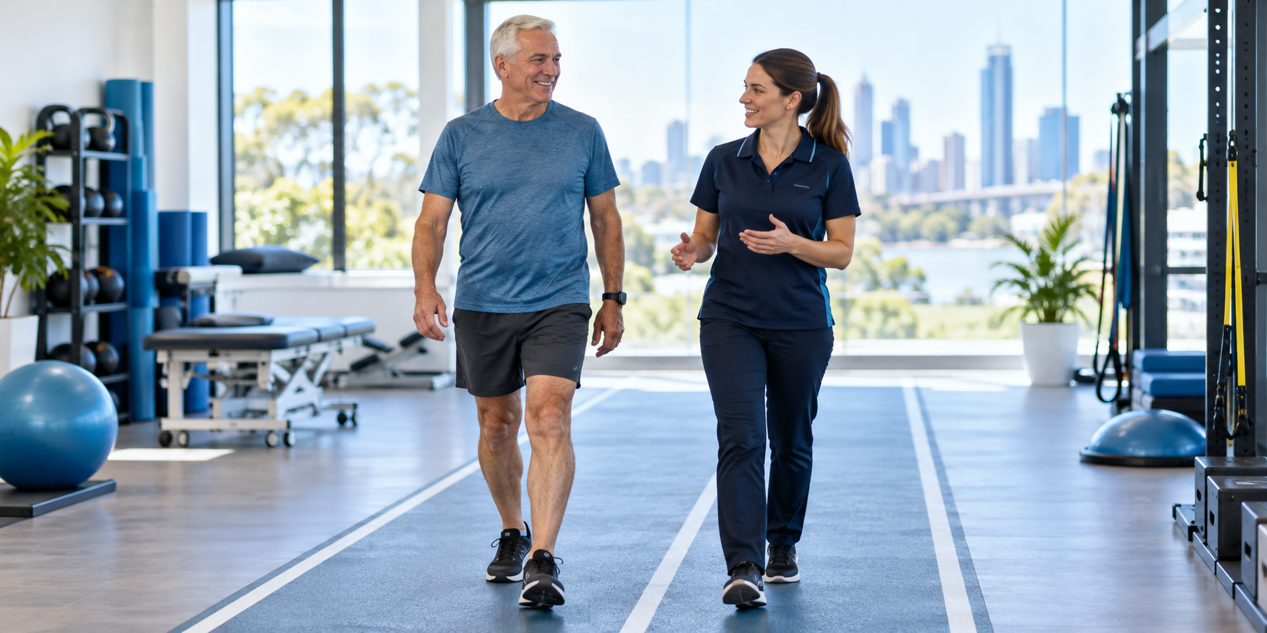 Supervised rehabilitation for hip osteoarthritis