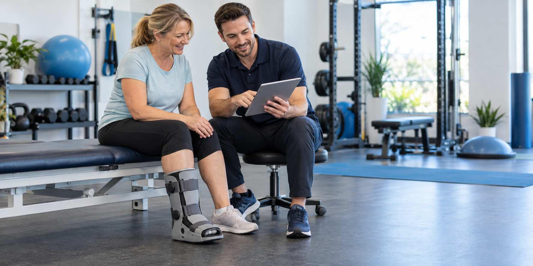 Supervised rehabilitation for ankle & foot avulsion injuries