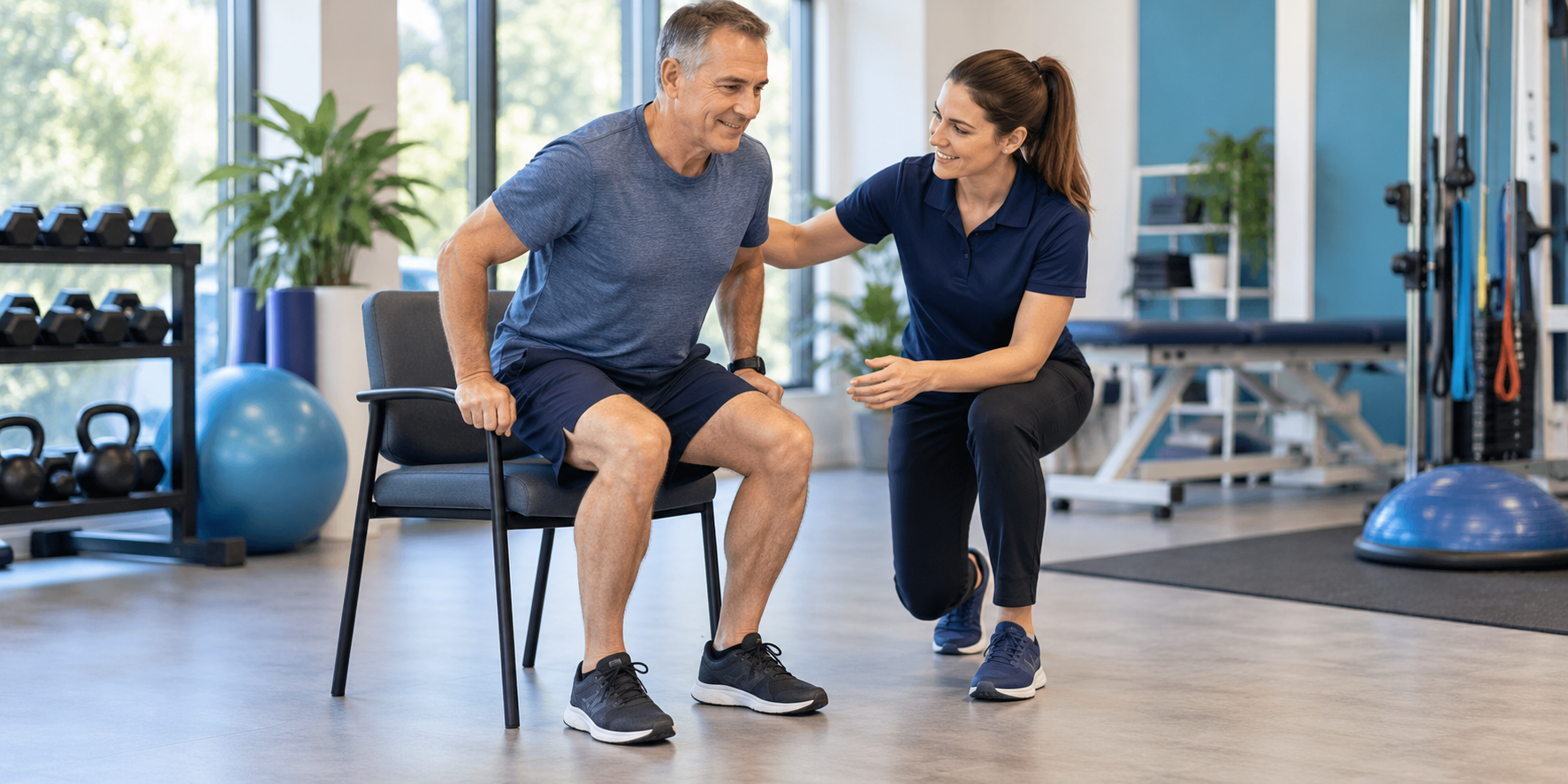 Supervised rehabilitation for total hip replacement (thr)