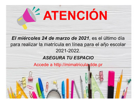 PADRES, AVISO IMPORTANTE