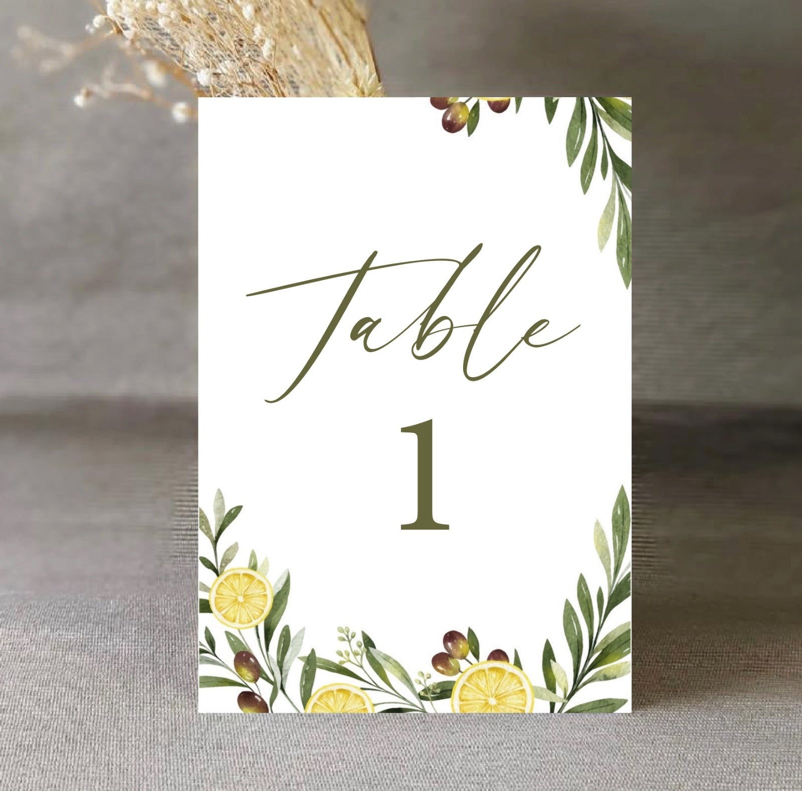 Nom/ numéro de table imprimé