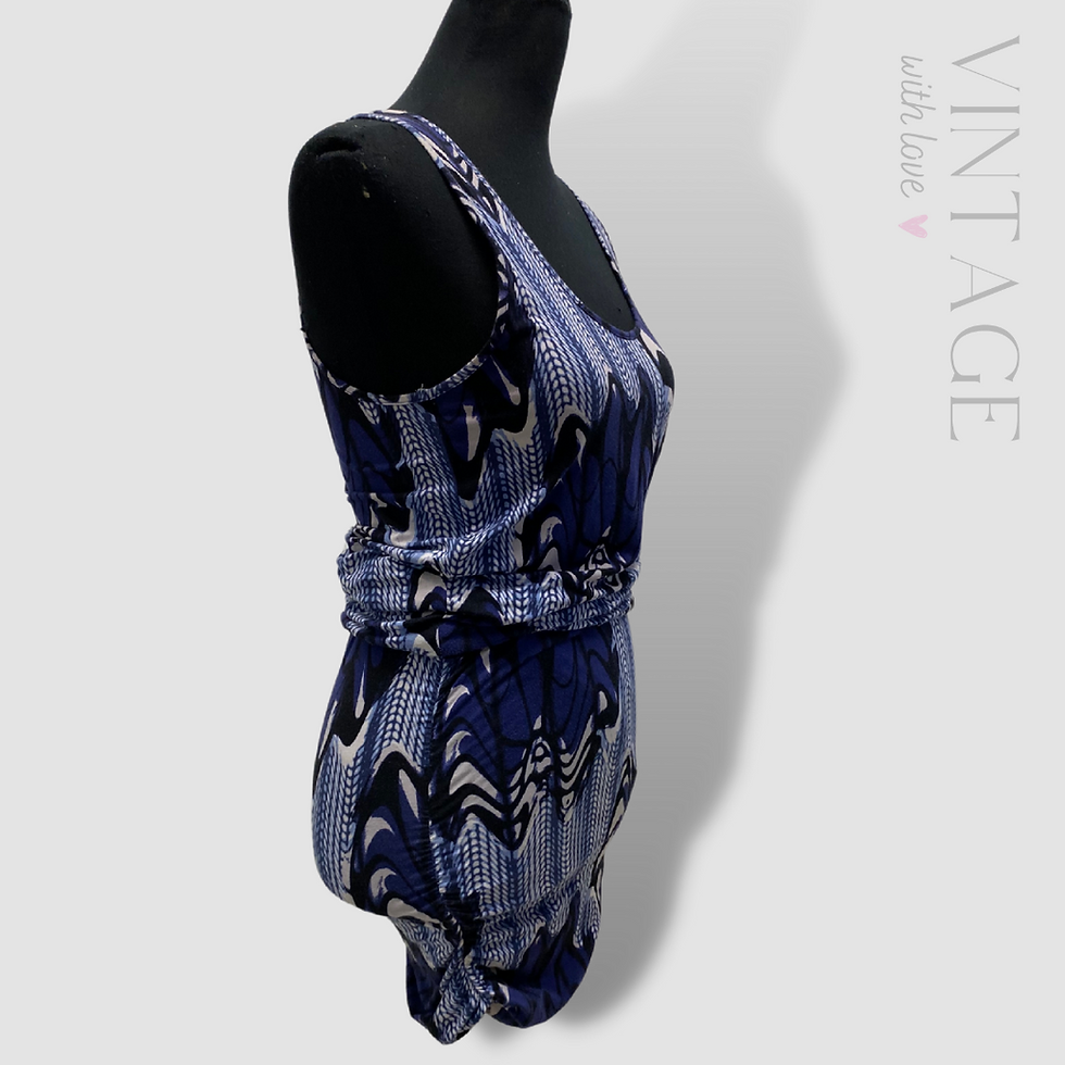 Thumbnail: Country Road Blue Figure Hugging Bodycon Dress - Size XS