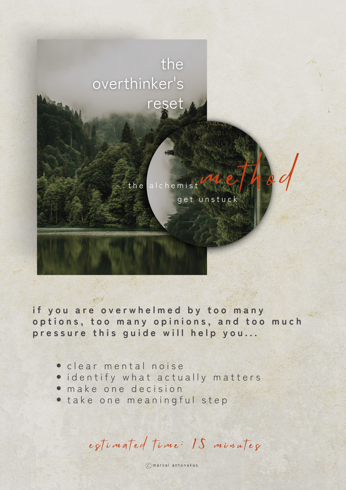 stop overthinking. start moving.