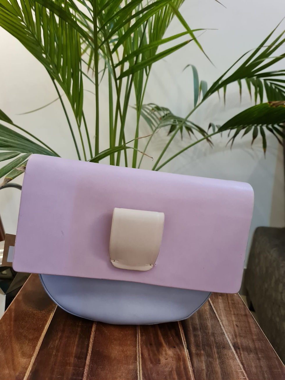 Thumbnail: ELEGANT PASTEL VEGAN LEATHER PURSE