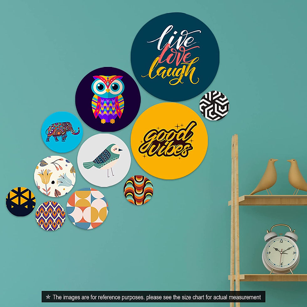 Thumbnail: Live Love Laugh Wall Plates Set of 11 Pieces
