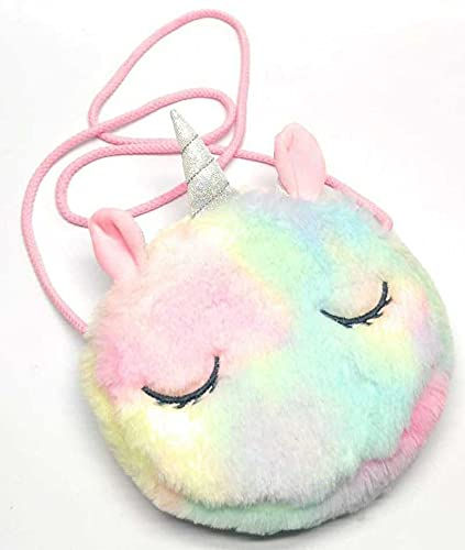 Thumbnail: UNICORN THEME ROUND FUR BAG