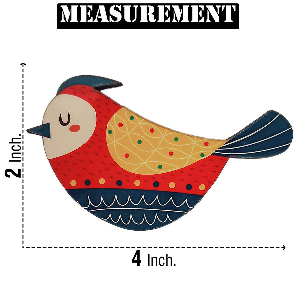 Thumbnail: COLOURFUL BIRD FRIDGE MAGNET