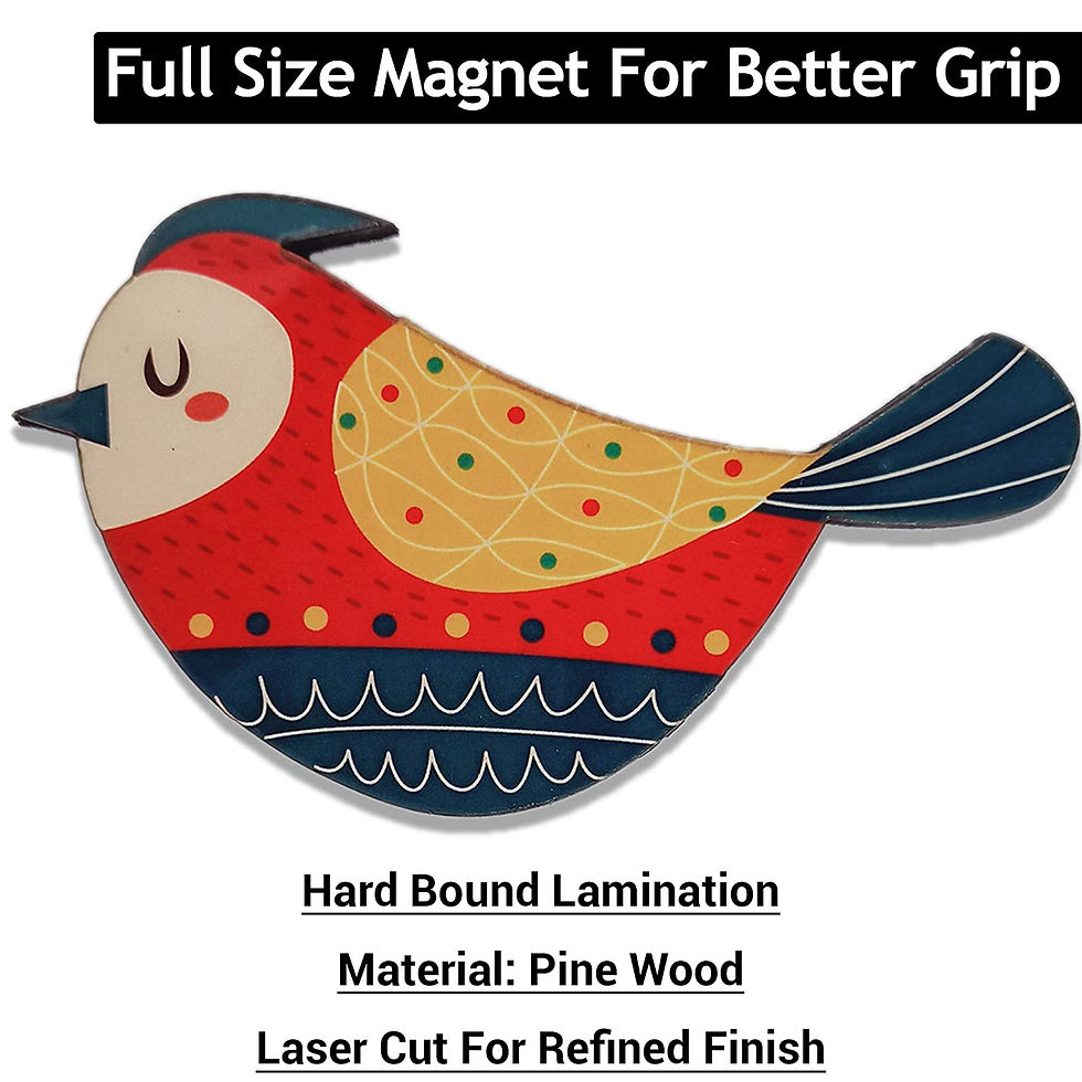 Thumbnail: COLOURFUL BIRD FRIDGE MAGNET