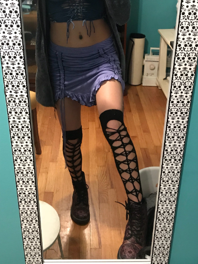 Thumbnail: Braided Knee High Socks #3