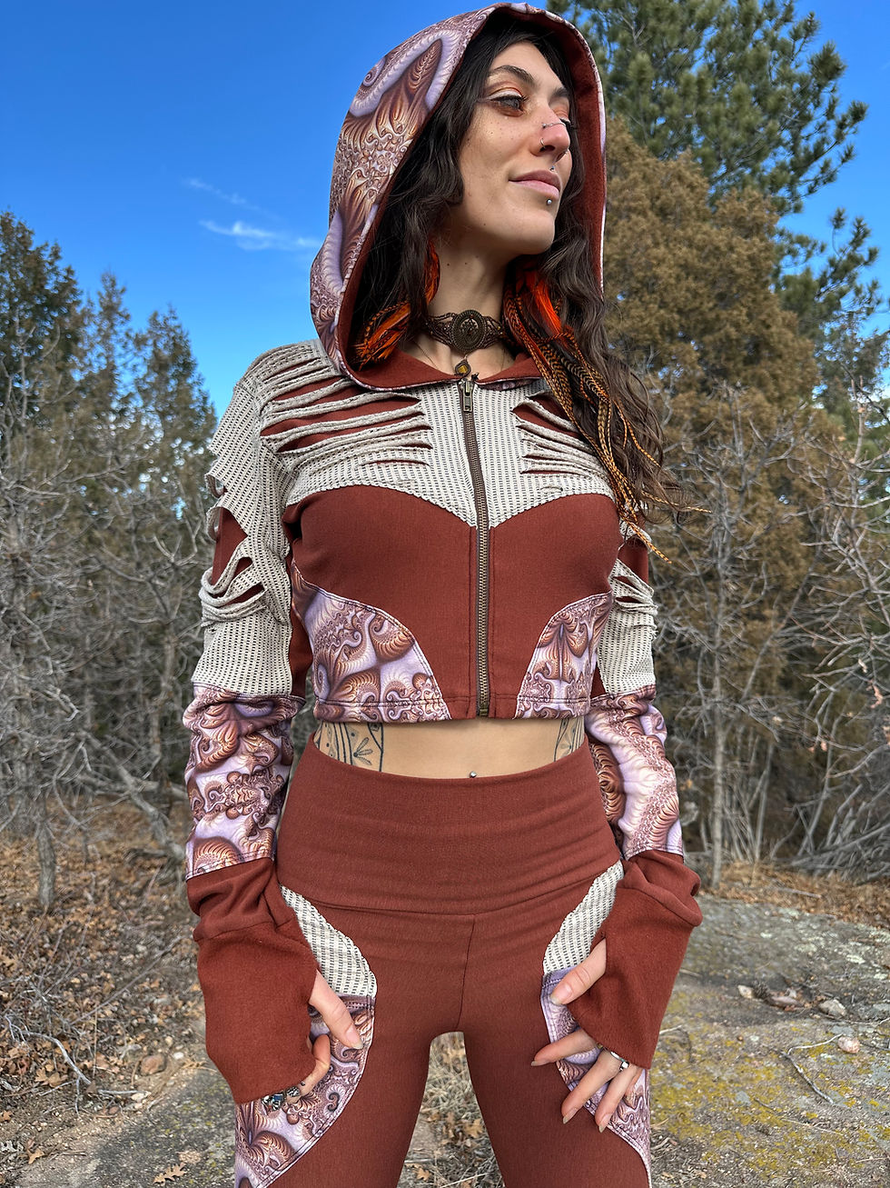 Thumbnail: Desert Nights Crop Hoodie