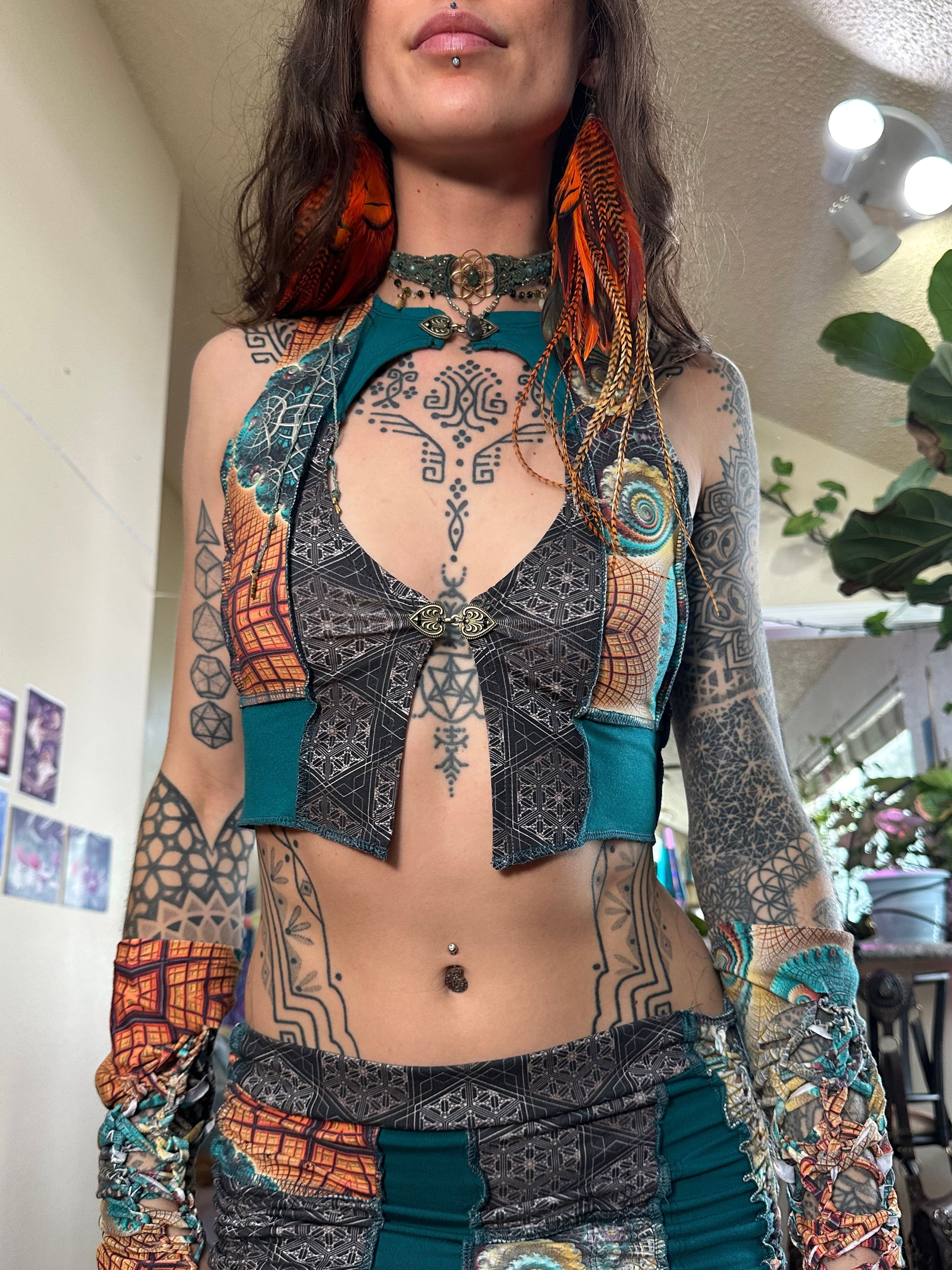 Sunburst Fractal Vest