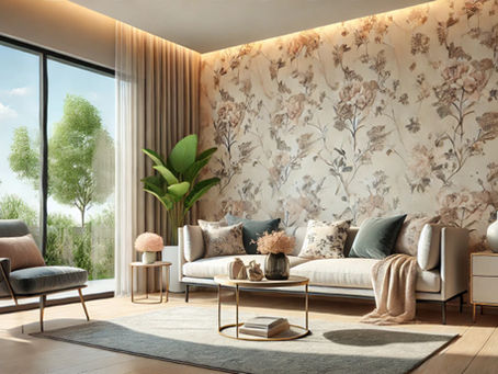Fresh Looks With Floral Wallpaper and Printed Wallpaper in Any Room