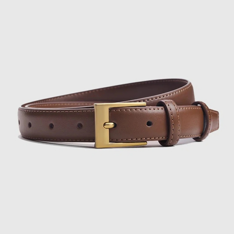 Thumbnail: Women's Belt Fashion High-quality Pin Buckle Belt Genuine Luxury Soft PU Leather
